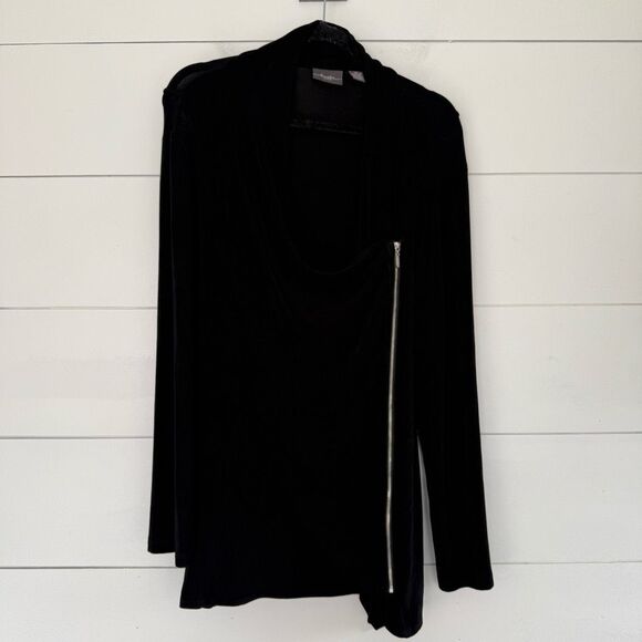 Travelers by Chico’s Women’s 2 Black Slinky Stretchy Jacket - Picture 1 of 5